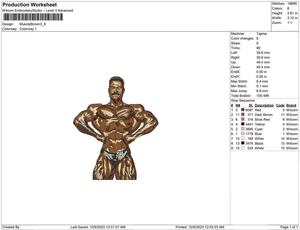 Muscle brown