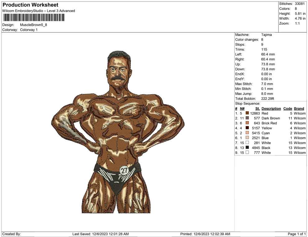Muscle brown