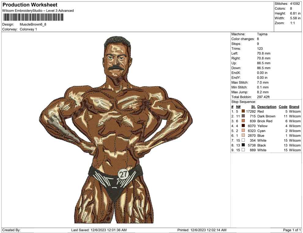 Muscle brown