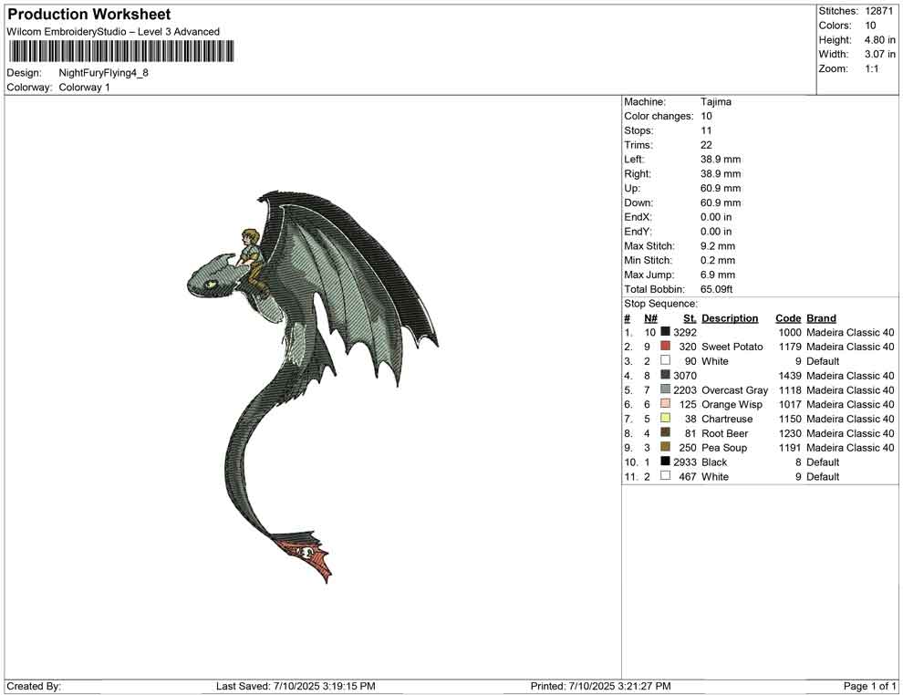 Night fury Flying