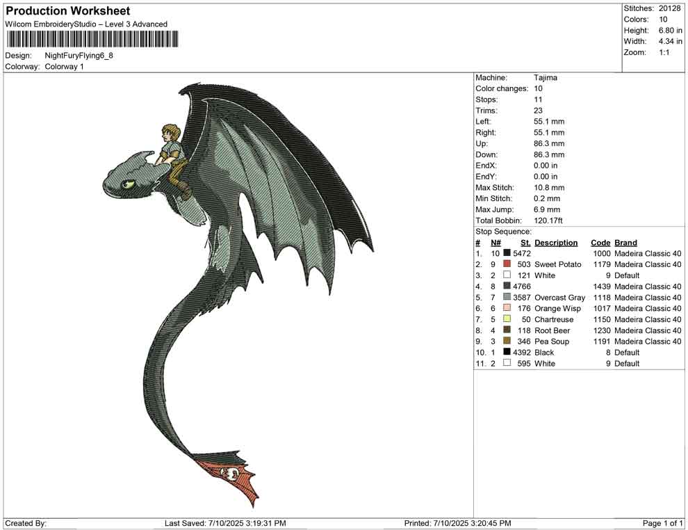 Night fury Flying