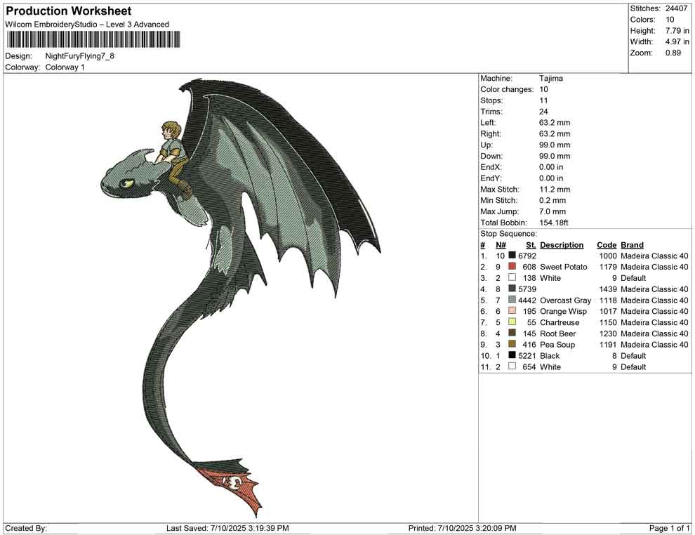 Night fury Flying