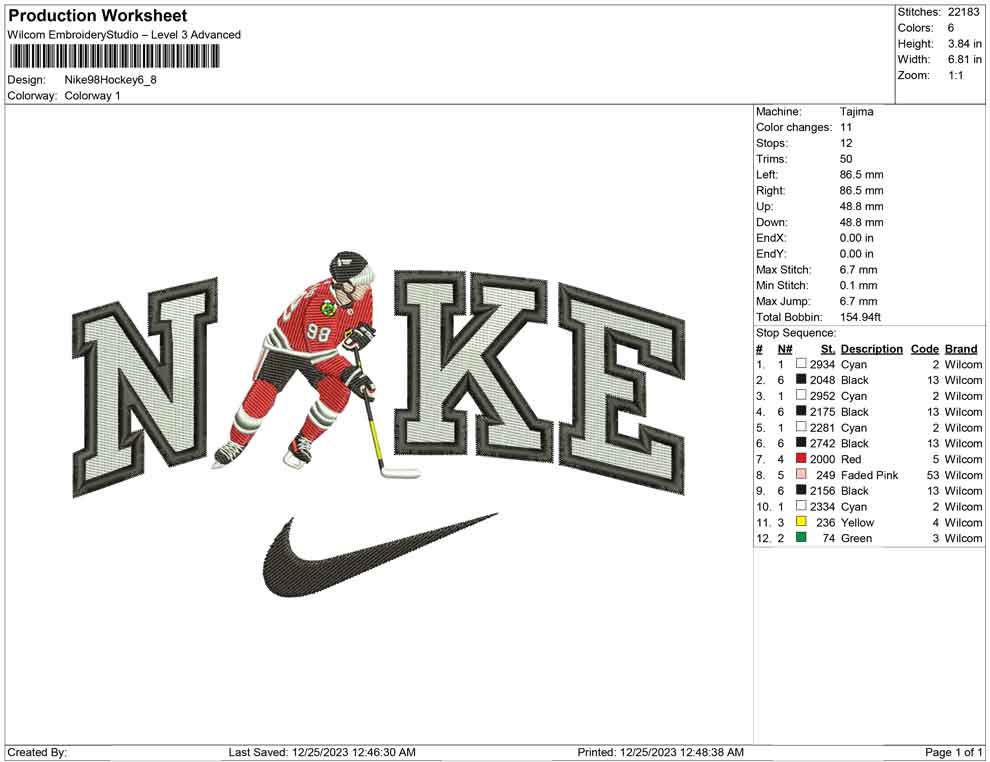Nike 98 hockey