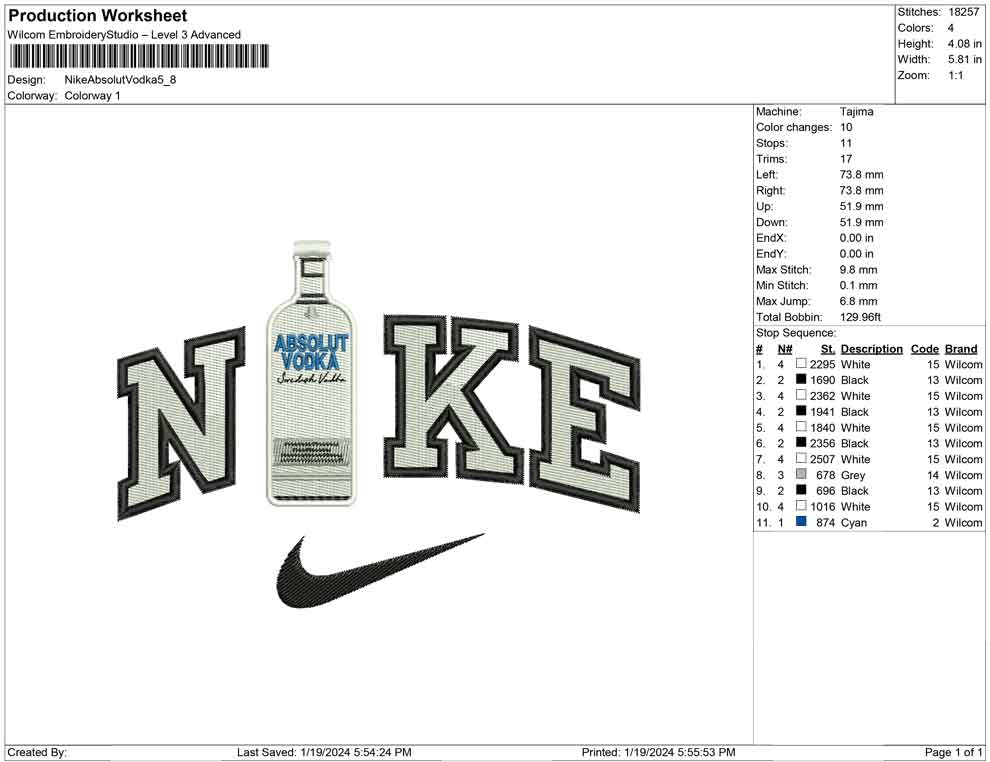 Nike Absolute Vodka