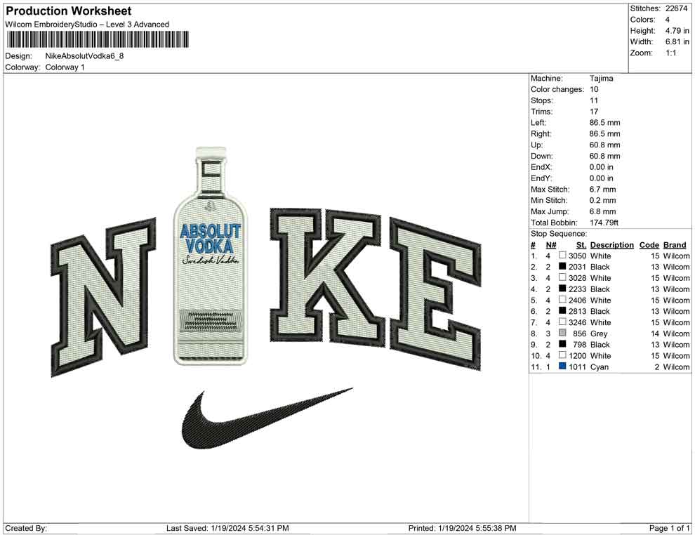 Nike Absolute Vodka