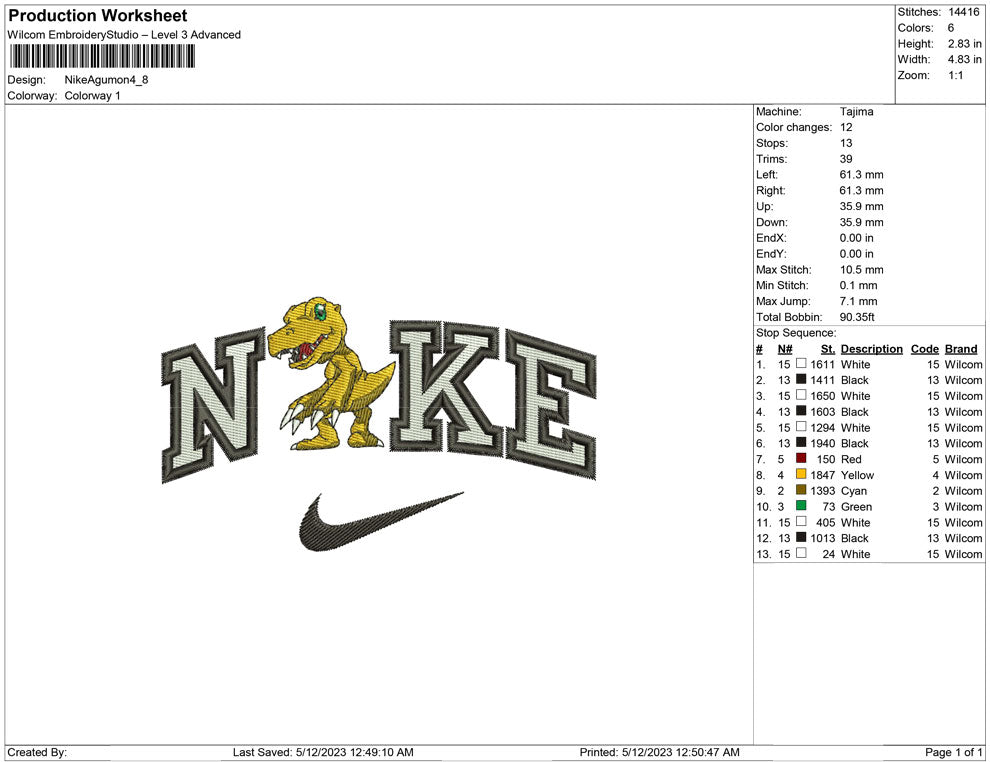 Nike Agumon