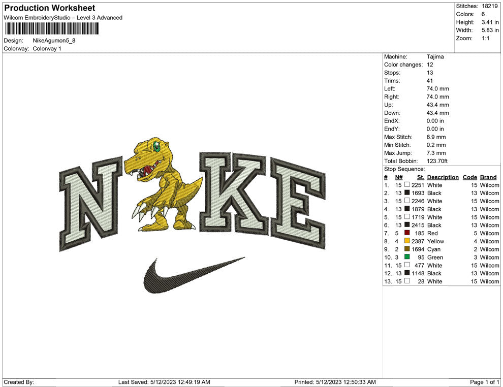 Nike Agumon