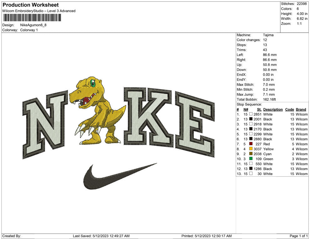 Nike Agumon