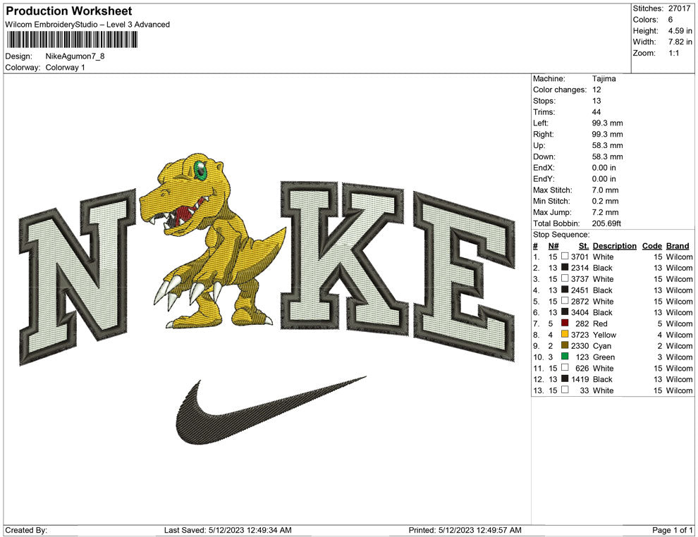 Nike Agumon
