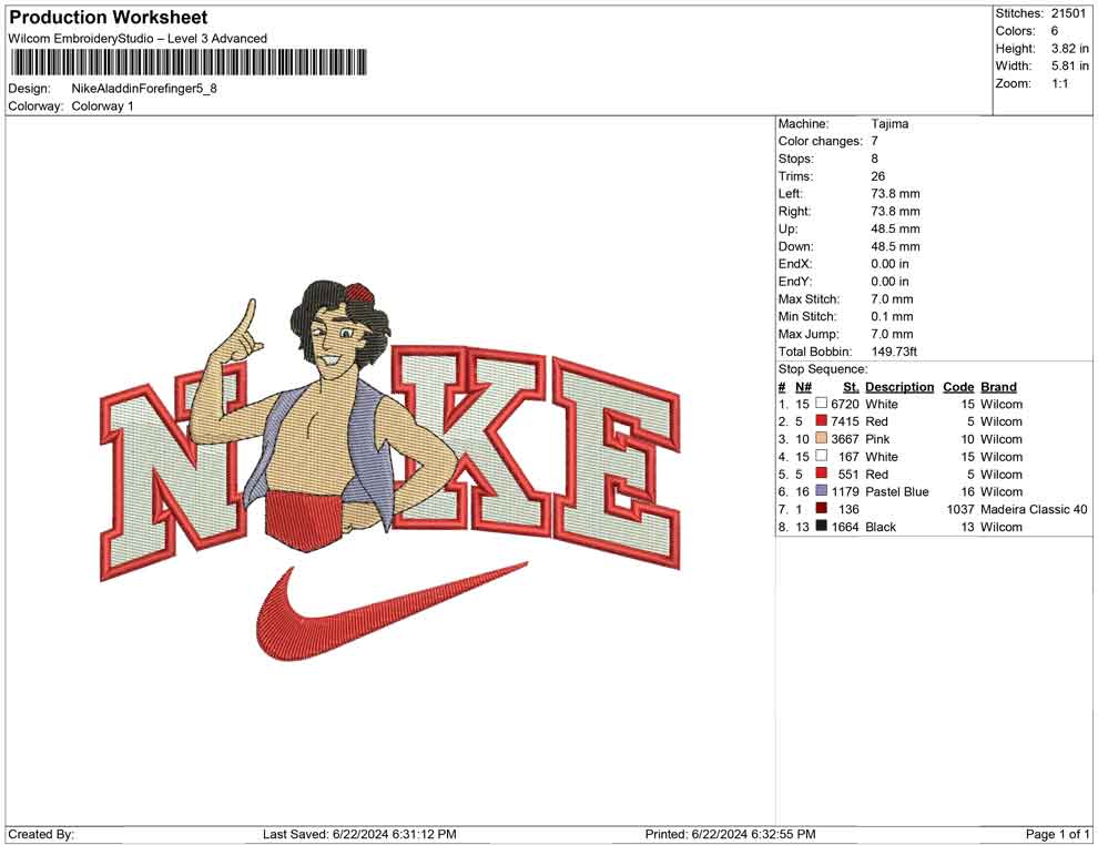 Nike Aladdin Forefinger