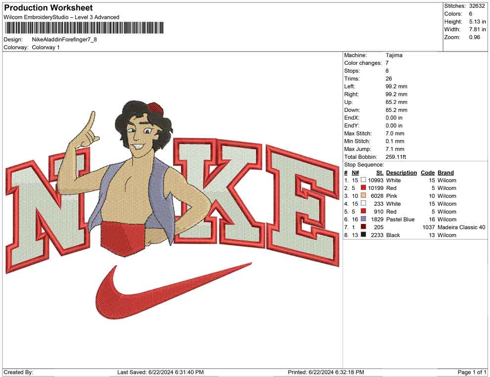Nike Aladdin Forefinger