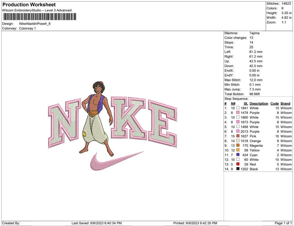 Nike Aladdin Pose