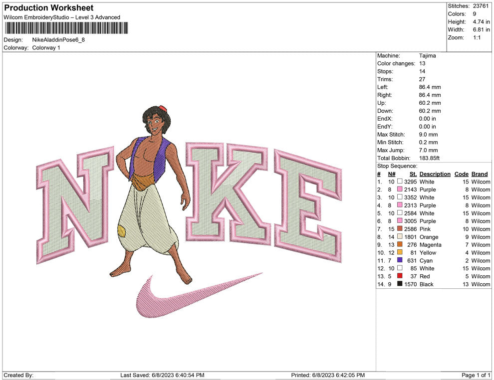 Nike Aladdin Pose