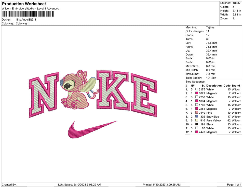 Nike Angel Stitch Sit