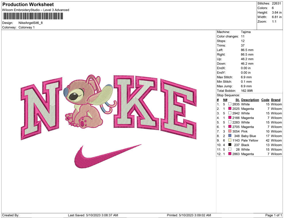 Nike Angel Stitch Sit