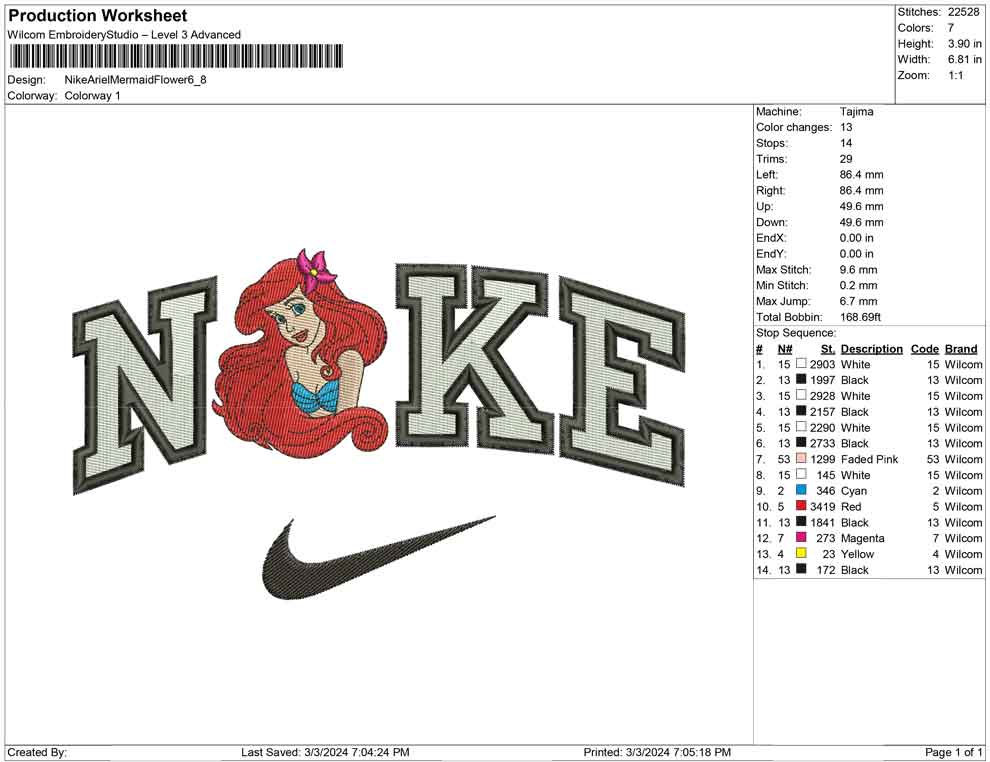 Nike Ariel Mermaid Flower