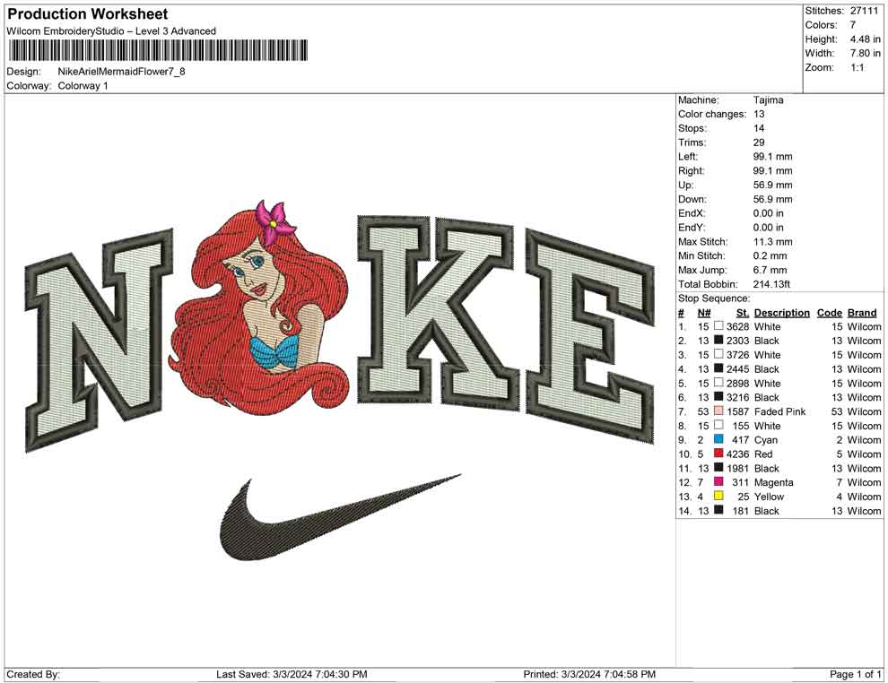 Nike Ariel Mermaid Flower