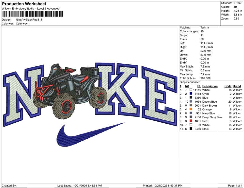 Nike Atv Black Red