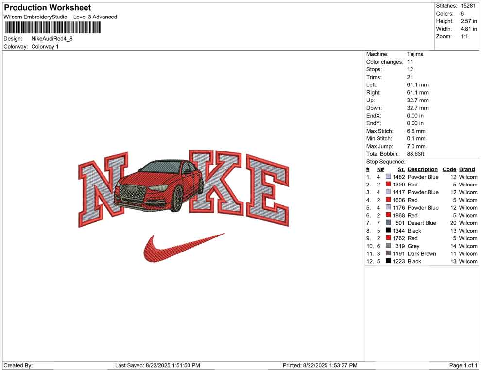 Nike Audi Red