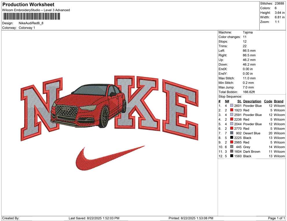 Nike Audi Red