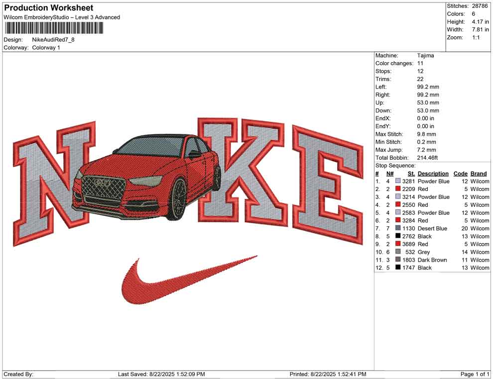 Nike Audi Red