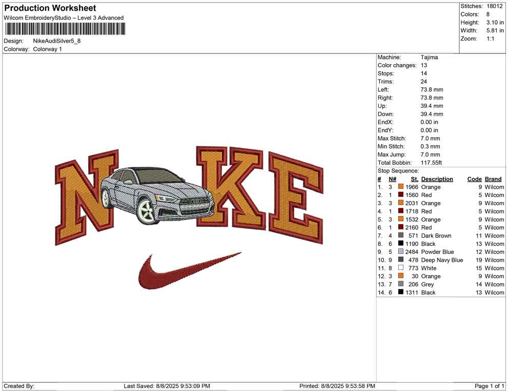 Nike Audi Silver