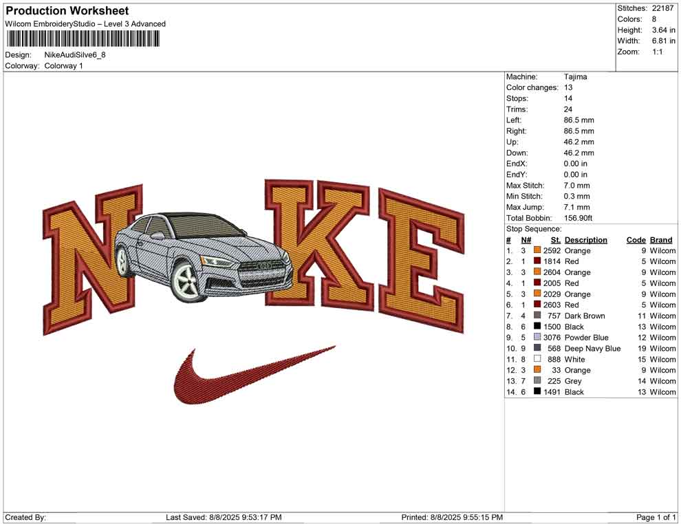 Nike Audi Silver