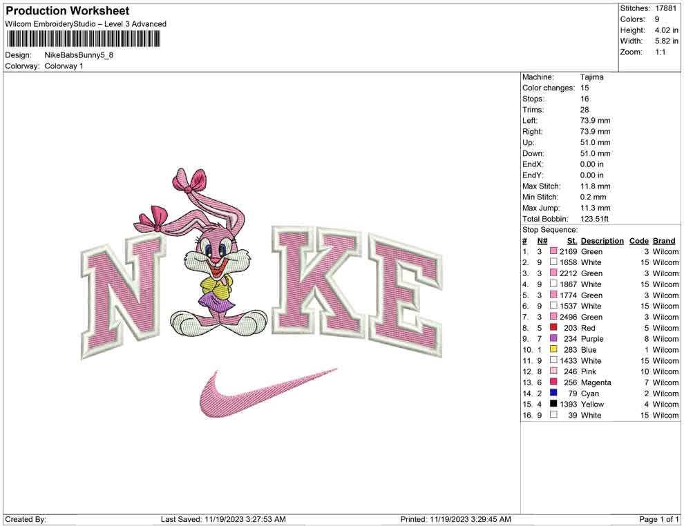 Nike Babs Bunny