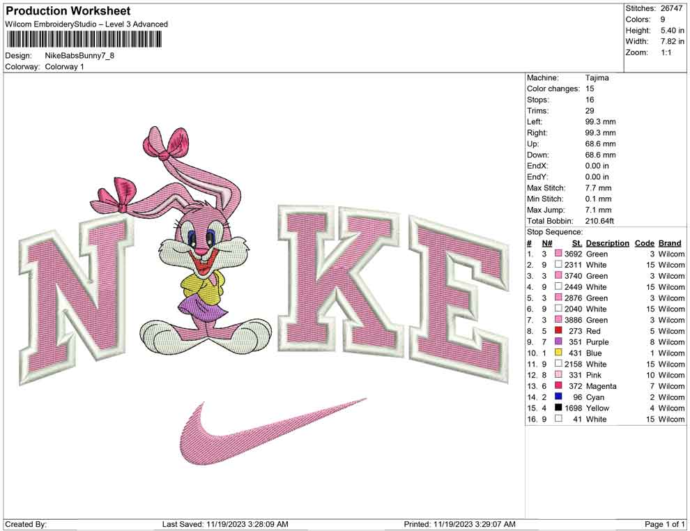 Nike Babs Bunny