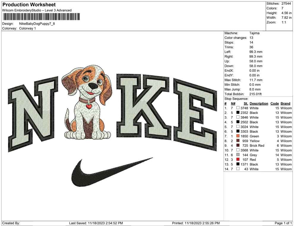 Nike Dog Puppy