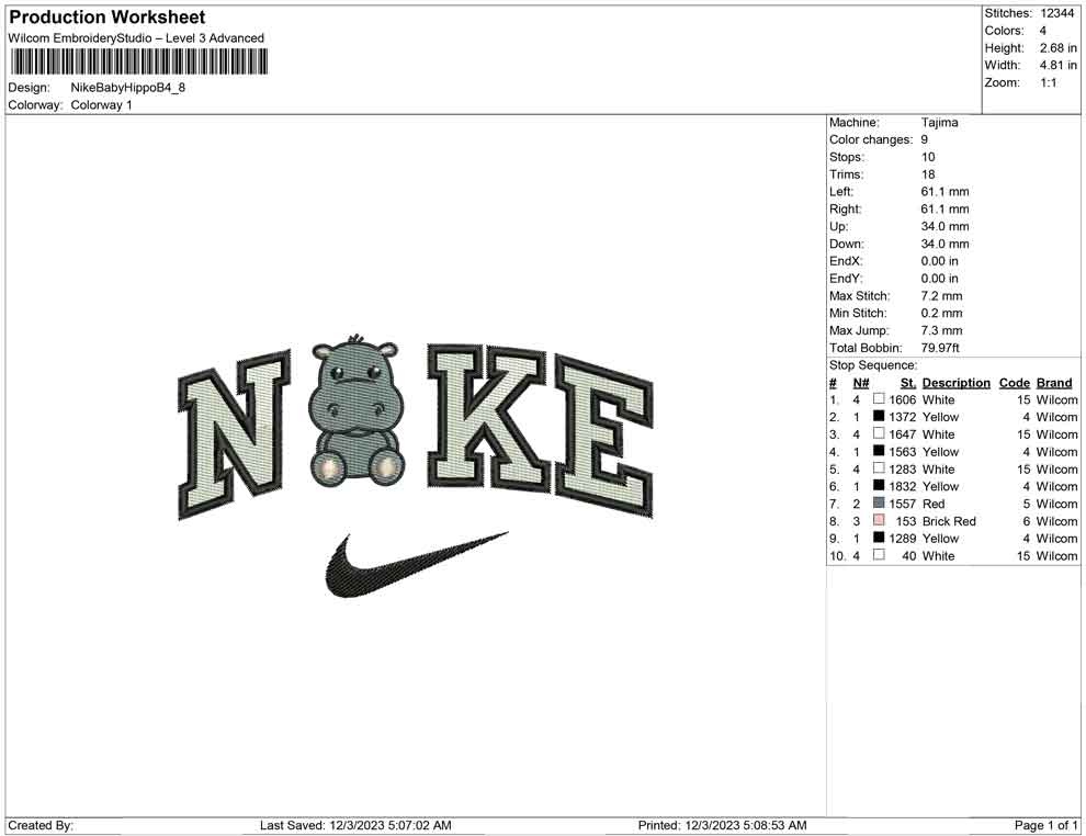 Nike Baby Hippo B