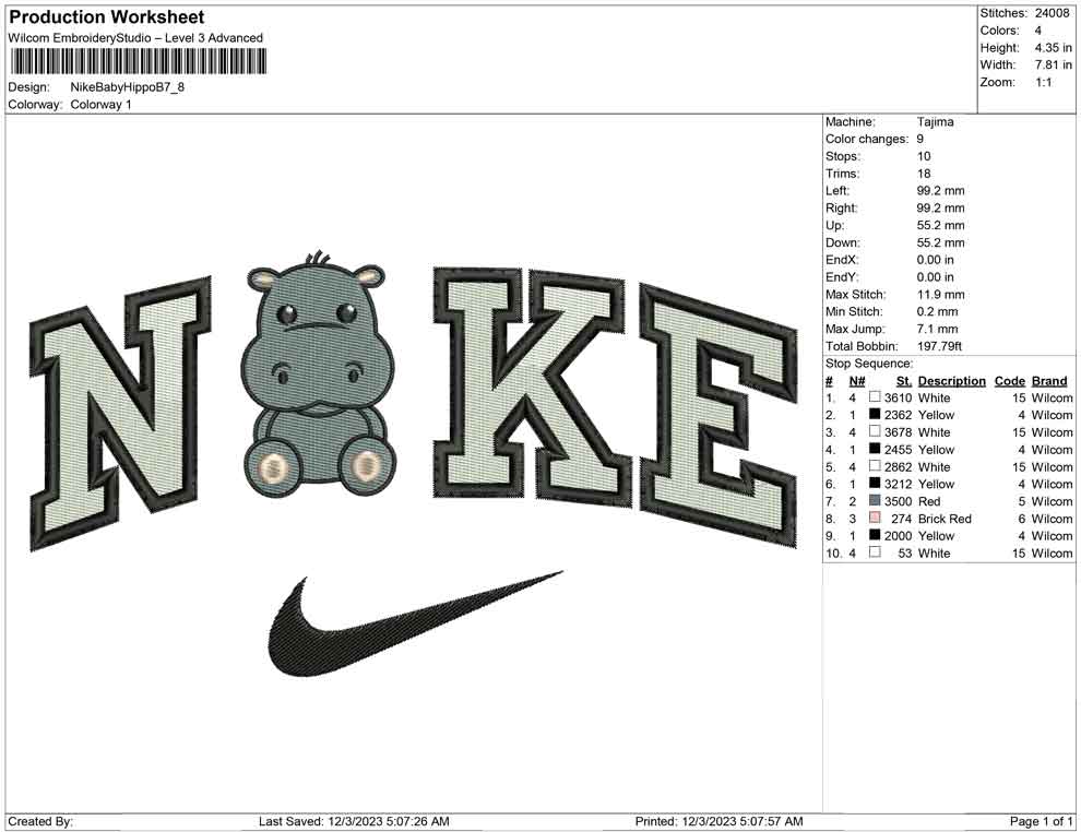Nike Baby Hippo B
