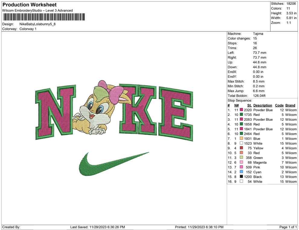 Nike Baby Lola bunny