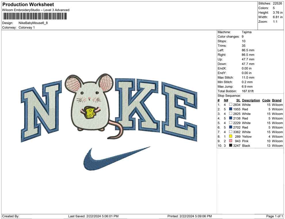 Nike Baby Mouse