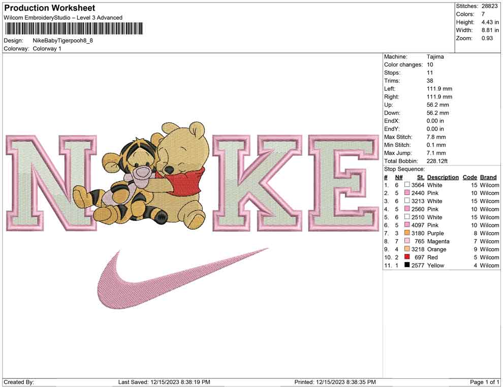 Nike Baby Tiger and pooh