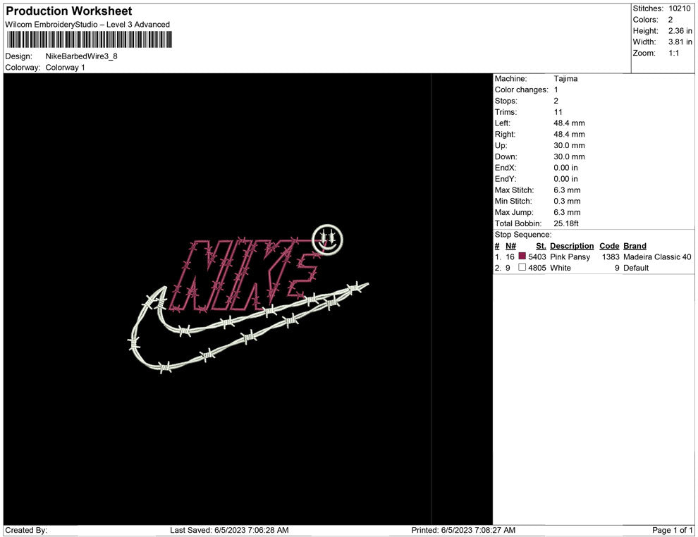 Nike Barbed Wire