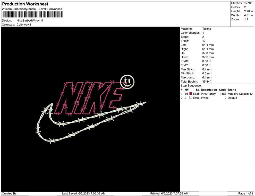 Nike Barbed Wire