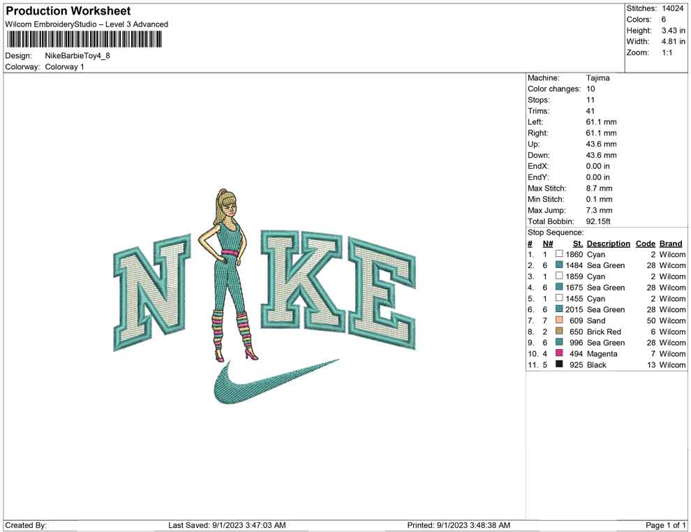Nike Barbie Toy