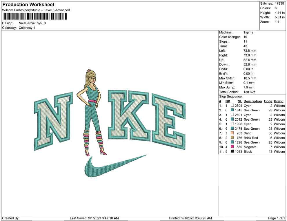 Nike Barbie Toy