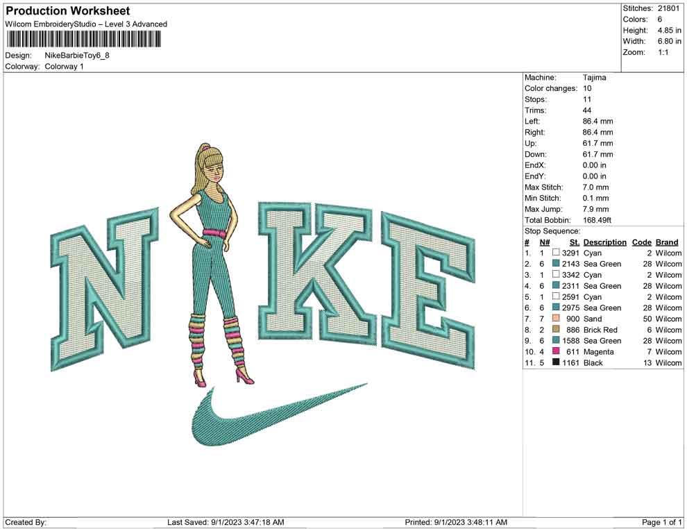 Nike Barbie Toy