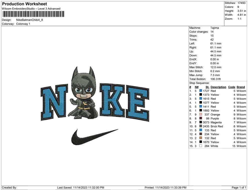 Nike Batman Chibi