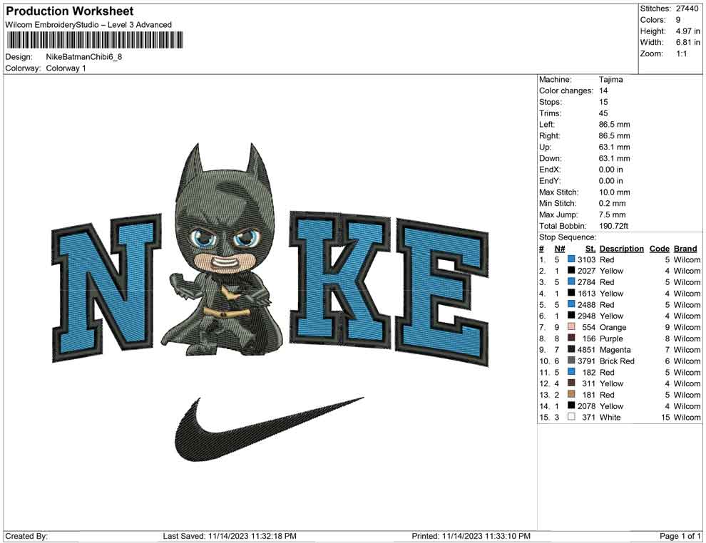 Nike Batman Chibi