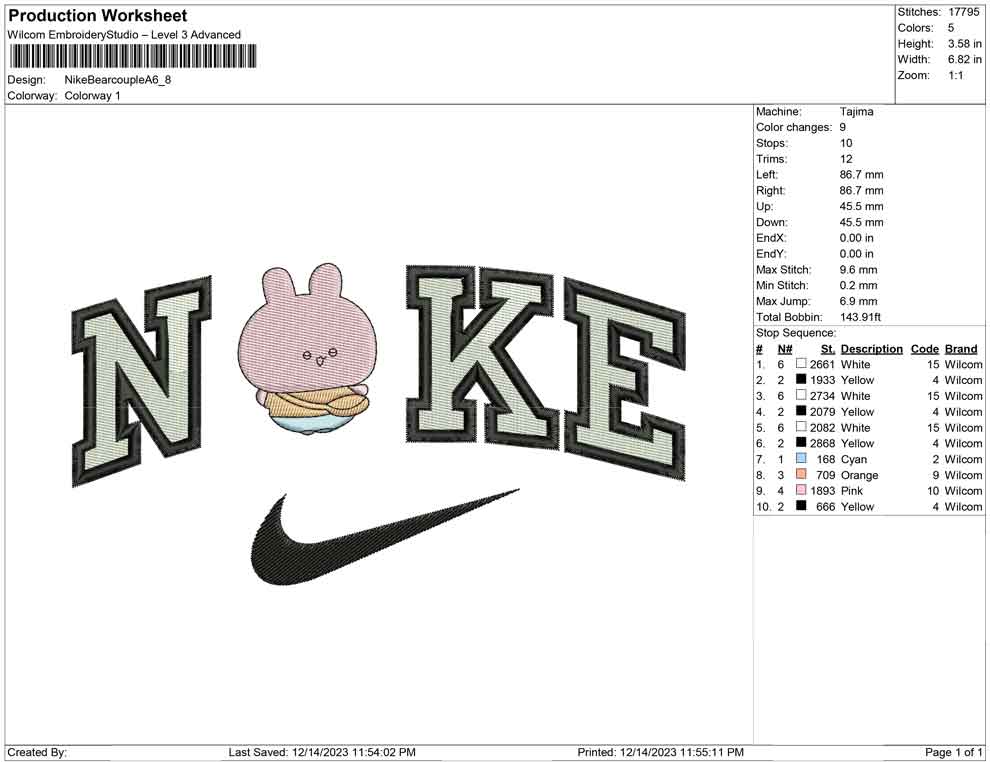 Nike Bear Couple A