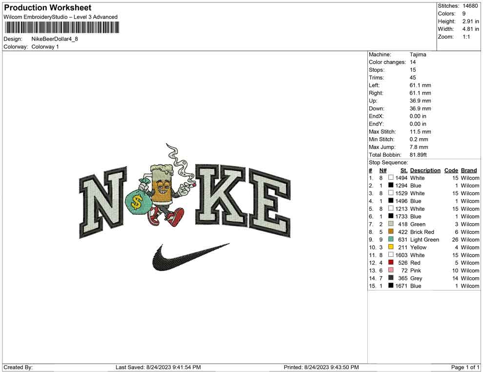 Nike Beer Dollar