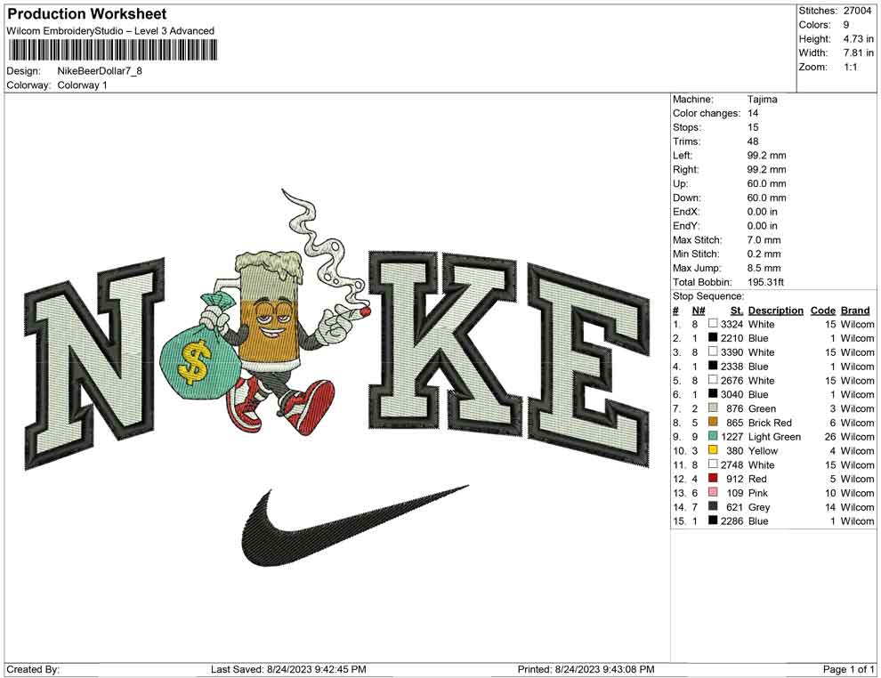 Nike Beer Dollar