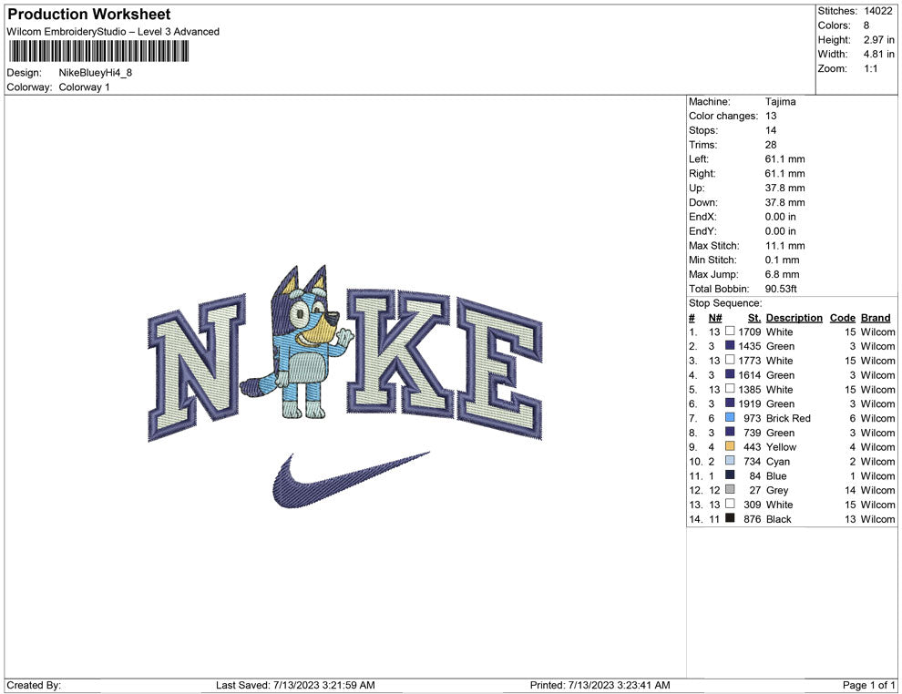 Nike Bluey Hi