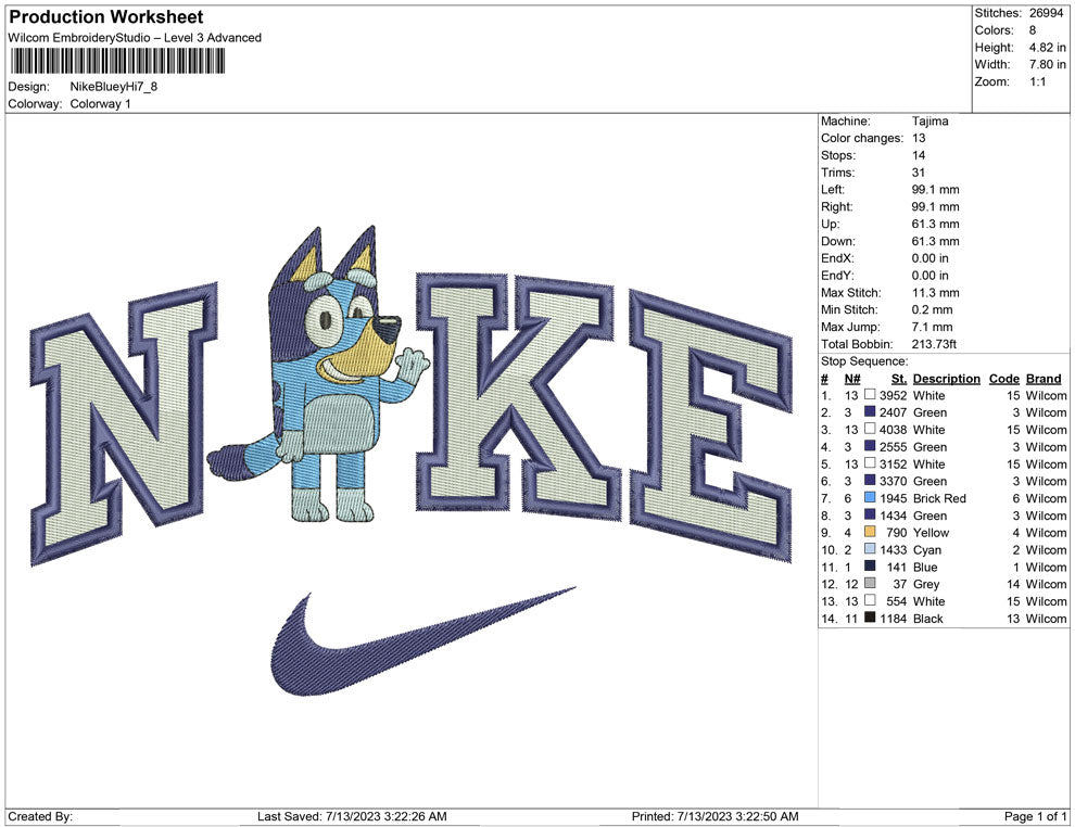 Nike Bluey Hi