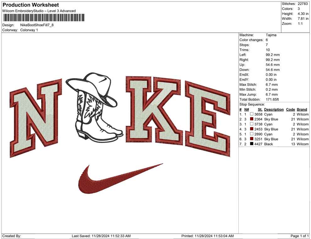 Nike Boot Shoe Fill