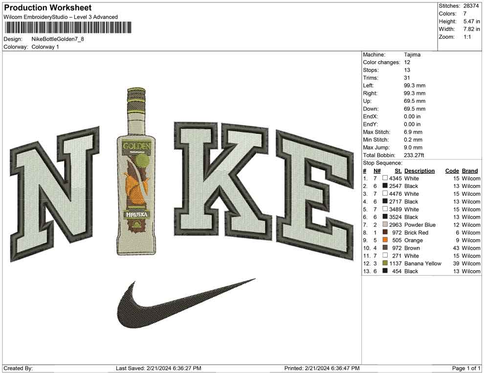 Nike Bottle Golden