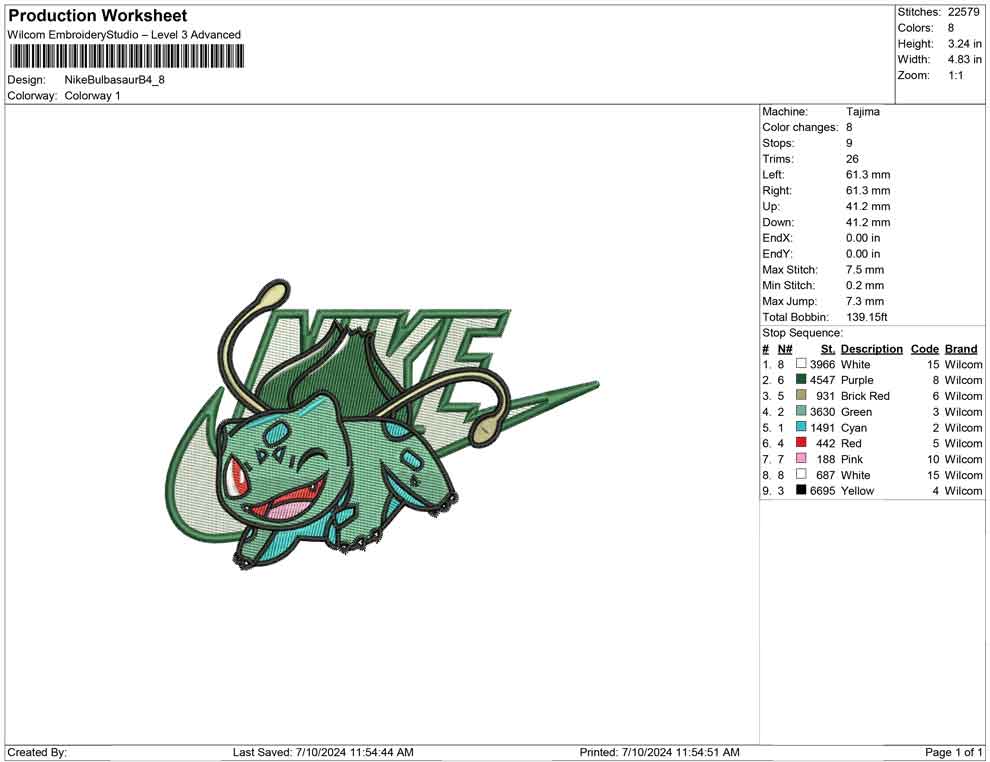 Nike Bulbasaur B